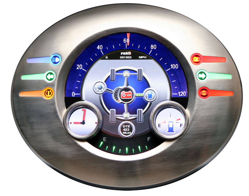 Illustration for article titled Yazaki LCD Gauge Cluster Concept: Reconfigurable, Linux-Based, Looks Awesome